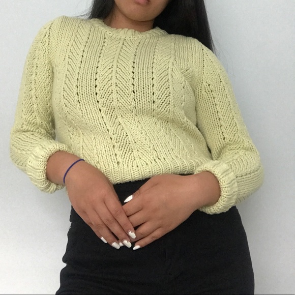 comfy ann taylor yellow sweater - Picture 2 of 4